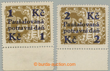 274624 - 1925 PŘETISKOVÉ VYDÁNÍ / Pof.PD1, PD2, hodnoty 1Kč/25h 