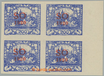 274629 -  Pof.SO19, Hradčany 200h ultramarínová, nezoubkovaná, 4-