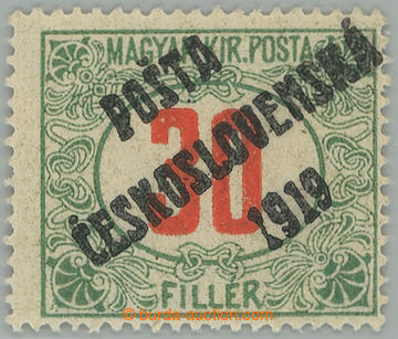 274643 -  Pof.139, Červené číslice 30f zelená / červená, II. t