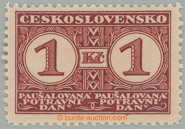 274648 - 1930-1932 Pof.PD7B, Definitivní vydání 1Kč červená, Ř