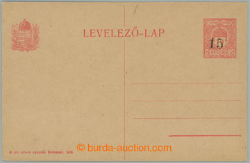 274654 - 1919 CRV22, 15h/10f Kremnické provizorium, uherská dopisni