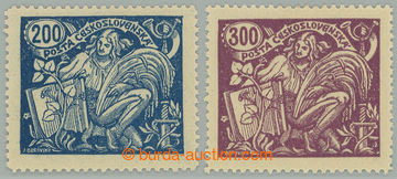 274661 -  Pof.174A+175A, 200h modrá II. typ + 300h fialová III. typ