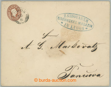 274682 - 1861 Ferch.UM3B, celinová obálka emise 1861, FJI. v oválu