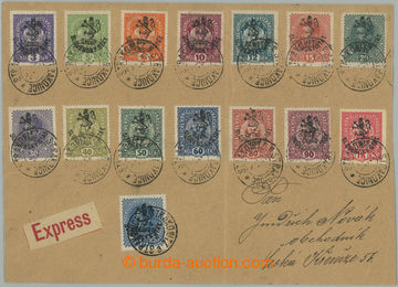 274702 - 1918 Budějovické vydání (Hornerův přetisk), Ex-dopis v