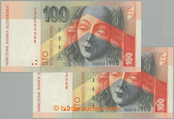 274713 - 2004 ČÍSELNÁ POSTUPKA / Ba.SK35, 100Sk 2004, série U, se