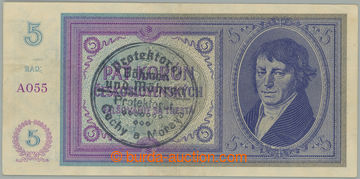 274718 - 1940 Ba.29a, 5K b.l. (1938/1940), série A055, přetisk ruč