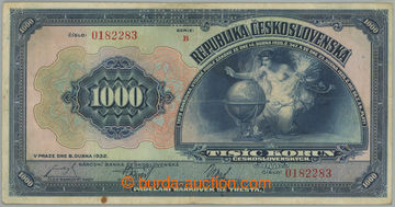 274734 - 1932 Ba.26, 1000Kč 1932, série B, perforace SPECIMEN; celk