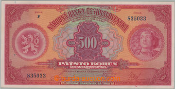 274741 - 1929 Ba.23c, 500Kč 1929, série F, perforace SPECIMEN; kř�