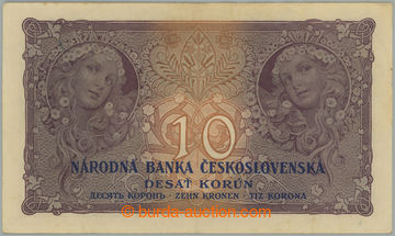 274751 - 1927 Ba.22e, 10Kč 1927, série N195; trojitý svislý přeh