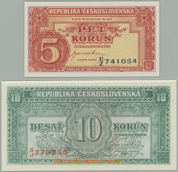 274757 - 1945 Ba.70-71, sestava 2 státovek Londýnské emise: 5Kčs,