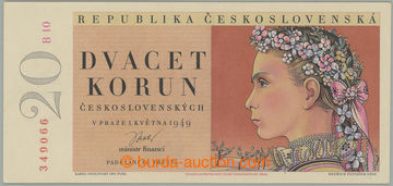 274762 - 1949 Ba.83b, 20Kčs 1949, II. vydání, série B10; zcela mi
