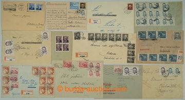 274765 - 1953 [SBÍRKY]  SESTAVA / 47ks celistvostí zaslaných v tuz