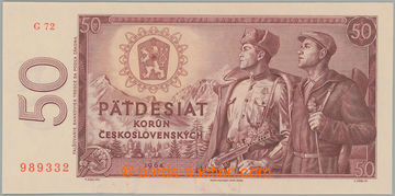 274776 - 1964 Ba.99c, 50Kčs 1964, série G72; bezvadná