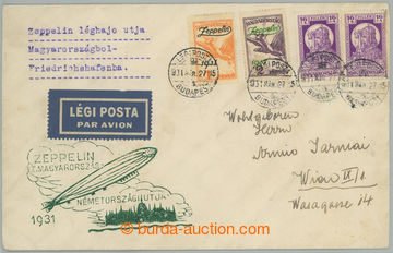 274792 - 1931 ZEPPELIN / UNGARNFAHRT / zeppelinový dopis, kat. Sie.1