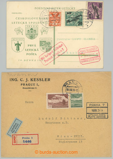 274793 - 1933 Let-karta Prvá letecká pošta MNICHOV-PRAHA-VRATISLAV