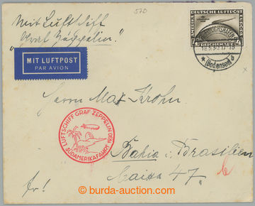 274800 - 1930 SÜDAMERIKAFAHRT Sie.57E, dopis vyfr. Mi.429 4M SAF, ra
