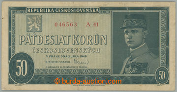 274803 - 1948 Ba.81b, 50Kčs 1948, série A41; koupaná