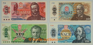 274804 - 1986-1989 Ba.103-106, sestava 4 bankovek: 10Kčs 1986, séri