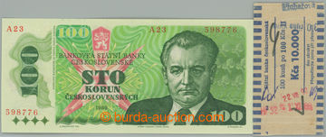 274806 - 1989 Ba.106, 100Kčs 1989, série A26; bezvadná, k tomu ori