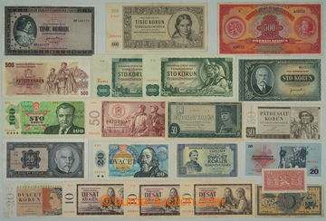 274808 - 1929- SESTAVA / 21ks různých čs. bankovek z uvedeného ob