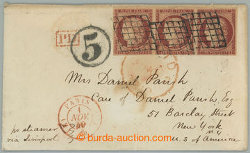 274810 - 1849 dopis z Paříže přes Anglii a lodí z Liverpoolu do 