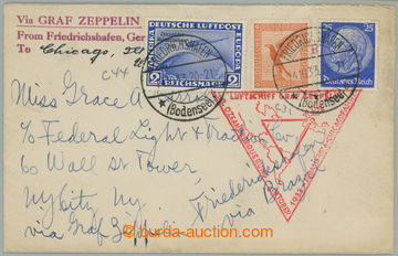 274847 - 1933 CHICAGOFAHRT / Sie.238Bc, dopis vyfr. Mi.497, 2M raz. F