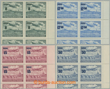 274852 - 1949 Pof.K L29-32, Přetisková provizoria 8Kčs - 30Kčs, k