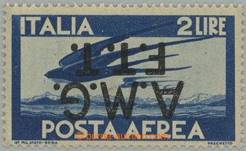 274857 - 1947 ZÓNA A / Posta Aerea Sass.2, 2 Lire s PŘEVRÁCENÝM P