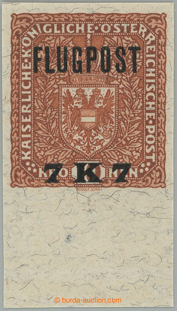 274859 - 1918 LETECKÉ FLUGPOST / NEVYDANÁ 7K/10K hnědá NEZOUBKOVA