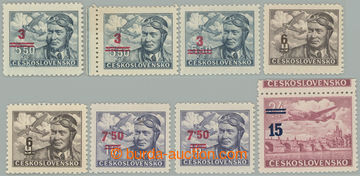 274873 -  Pof.L26-L28, L31, Přetisková provizoria, sestava 8 známe