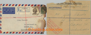 274880 - 1954 KATASTROFICKÁ POŠTA / R+Let dopis zaslaný z Austrál