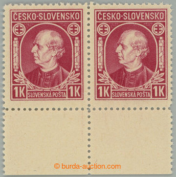 274882 - 1939 Sy.NZ24A, Hlinka 1K červená bez přetisku Slovenský 