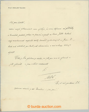 274891 -  TALICH Václav (1883-1961), významný český dirigent, vl