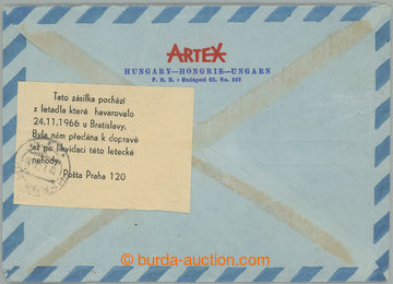 274896 - 1966 KATASTROFICKÁ POŠTA / firemní Let-dopis zaslaný z B
