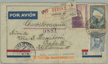 274903 - 1938 KATASTROFICKÁ POŠTA / R+Let dopis zaslaný z Argentin