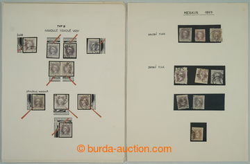 274907 - 1867 [SBÍRKY]  malá sbírka na 10 listech, typy, bloky, va