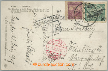 274913 - 1927 1. let PRAHA - VÍDEŇ / Let-pohlednice do Rakouska, vy