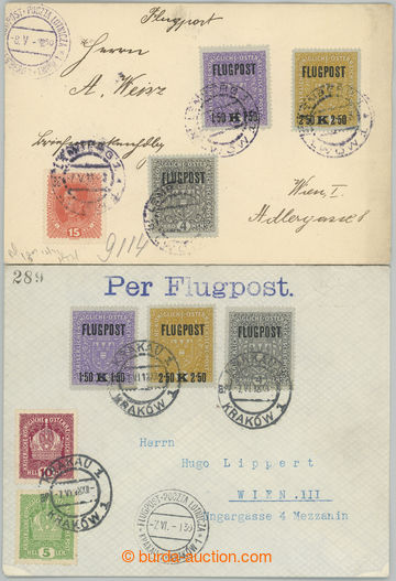274930 - 1918 KRAKAU -WIEN / LEMBERG - WIEN / sestava 2 Let dopisů a