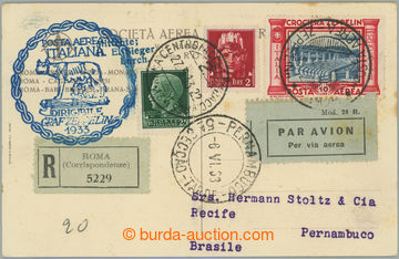 274934 - 1933 ZEPPELIN / ITALIENFAHRT Sie.208C, pohlednice vyfr. mj. 