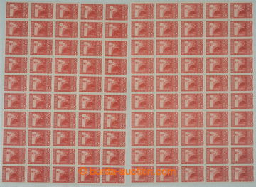 274944 - 1908 ANK.151, 100ks (2x 50-blok) FJ I. 60h; místy povoleno 