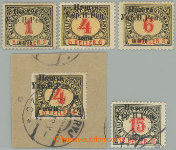 274960 - 1919 ZÁPADNÍ UKRAJINA / Mi.43, 46, 48, 52, bosenské dopla
