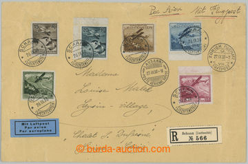 274983 - 1930 R+let dopis vyfr. leteckou emisí 15Rp - 1Fr, DR SCHAAN