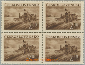 274985 - 1952 Pof.649 DV, Zemědělství 2Kčs, 4-blok s DV 70/ 1,2 -