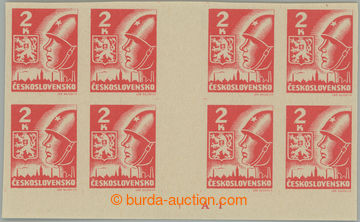 274997 -  DESKOVÉ ZNAČKY / Pof.354 Mv(4) DZ, 2K červená, blok 2 s