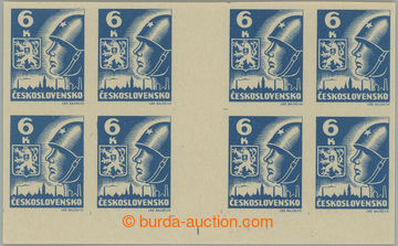 275000 -  DESKOVÉ ZNAČKY / Pof.356 Mv(4) RE DZ, 6K modrá, blok 2 s