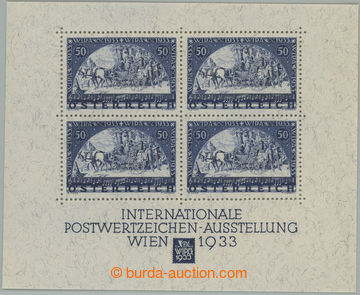 275008 - 1933 ANK.Bl.1, aršík WIPA, rozměr 127x103,5 mm; pouze nep