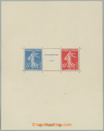 275021 - 1927 Mi.Bl.2, aršík Výstava Štrasburk, rozměr 111x140mm