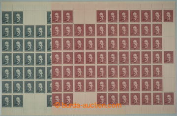 275051 - 1944 ARCHOVINA / Pof.118-119, Smetana 60h+1,40K a 1,20+3,80K