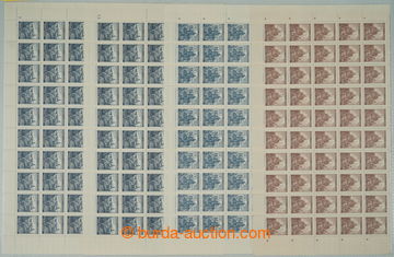 275066 - 1939-1940 ARCHOVINA / Pof.28, 42, 43, sestava 4 kompletních