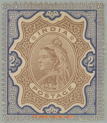 275069 - 1892 SG.107, Viktorie 2R colour trial brown and blue, vydán